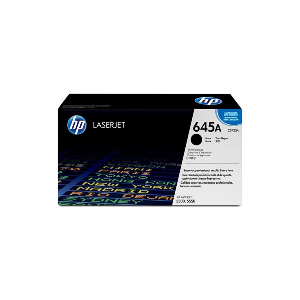 Genuine HP 645A HP Toner Cartridge Set | C9730A C9731A C9732A C9733A | Black, Cyan, Yellow, Magenta - Image 3