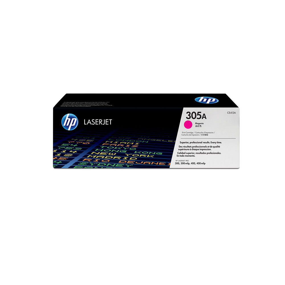 Genuine HP 305A Magenta LaserJet Toner Cartridge (CE413A)
