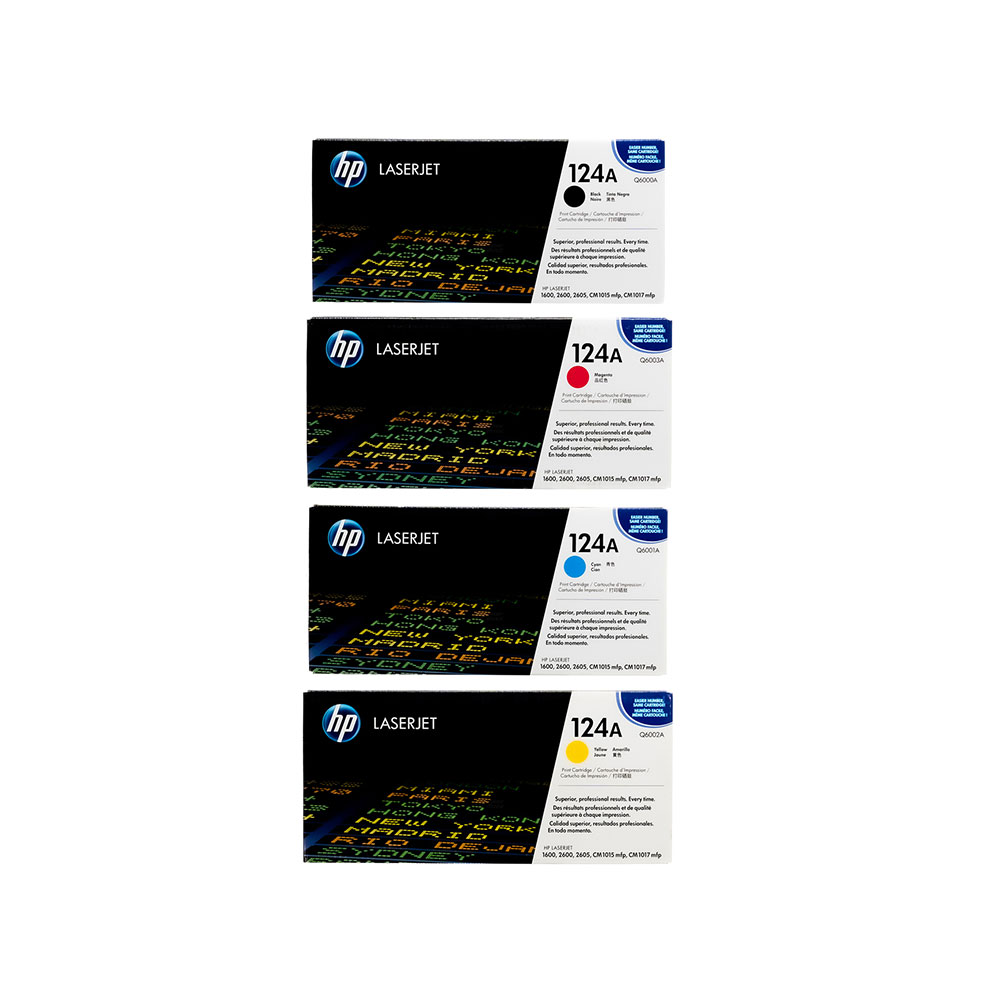 HP 124A Original Multipack B/Y/C/M Cartridge