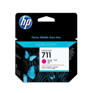 Genuine HP 711 Tri-pack 29ml Magenta Ink Cartridges (CZ135A)