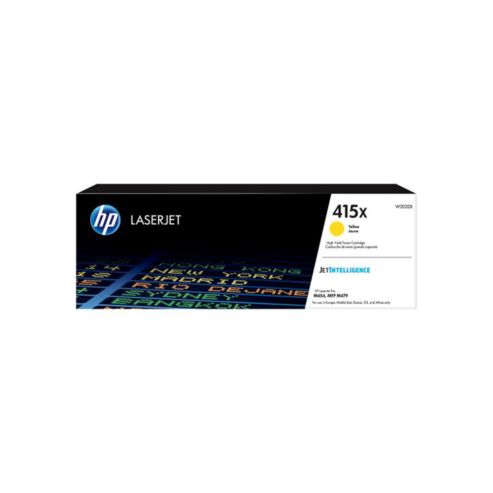 Genuine HP 415X High Yield Yellow LaserJet Toner Cartridge (W2032X)