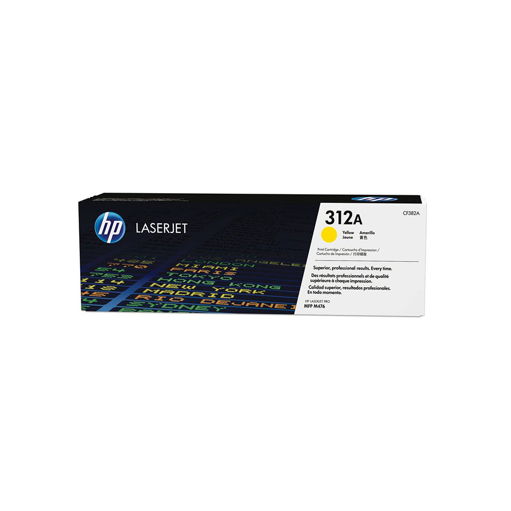 Genuine HP 312A Yellow LaserJet Toner Cartridge (CF382A)