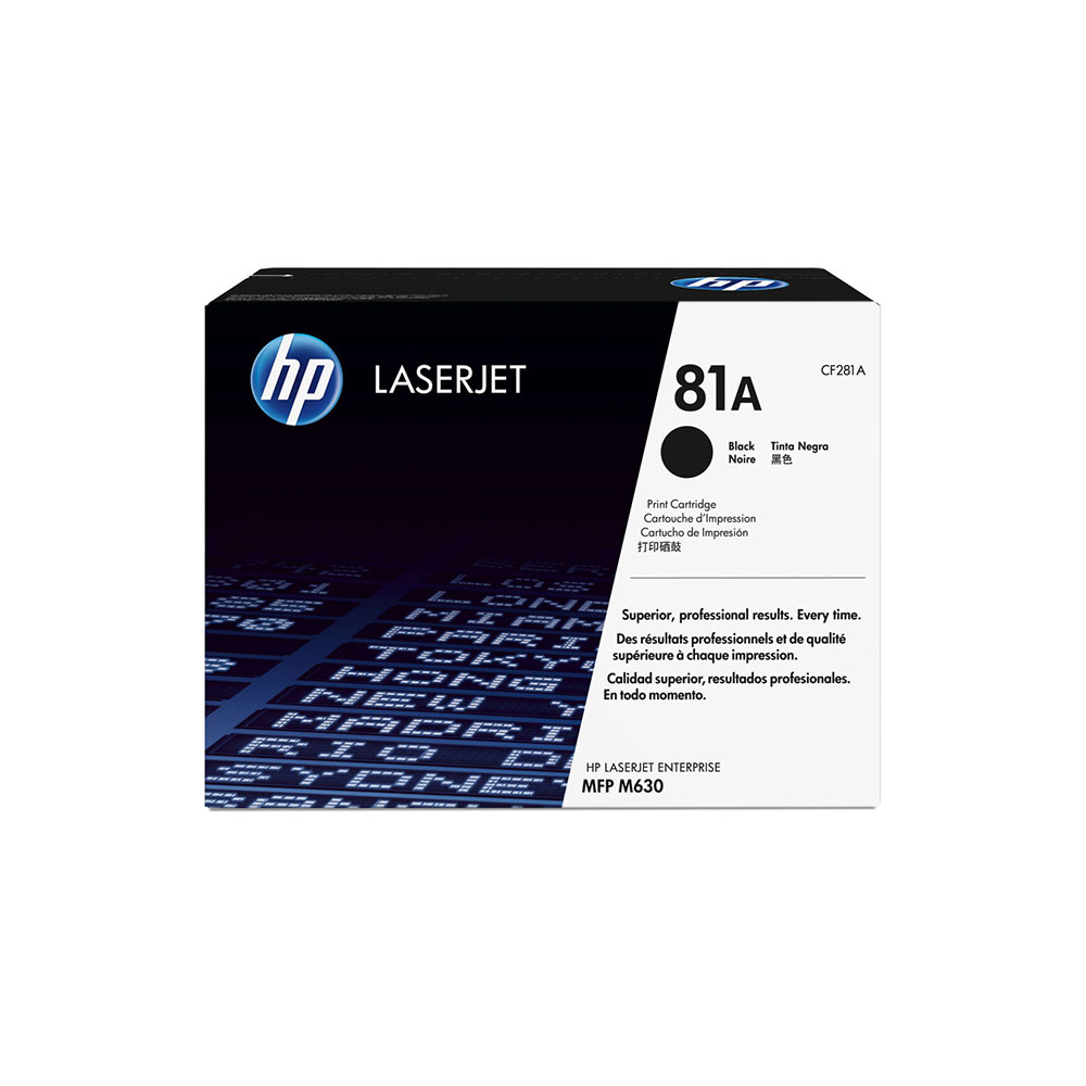 Genuine HP 81A Black LaserJet Toner Cartridge (CF281A)