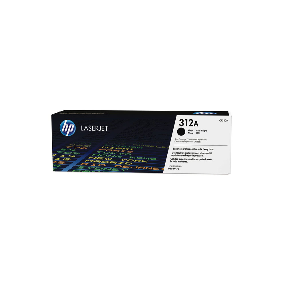 Genuine HP 312A Black LaserJet Toner Cartridge (CF380A)