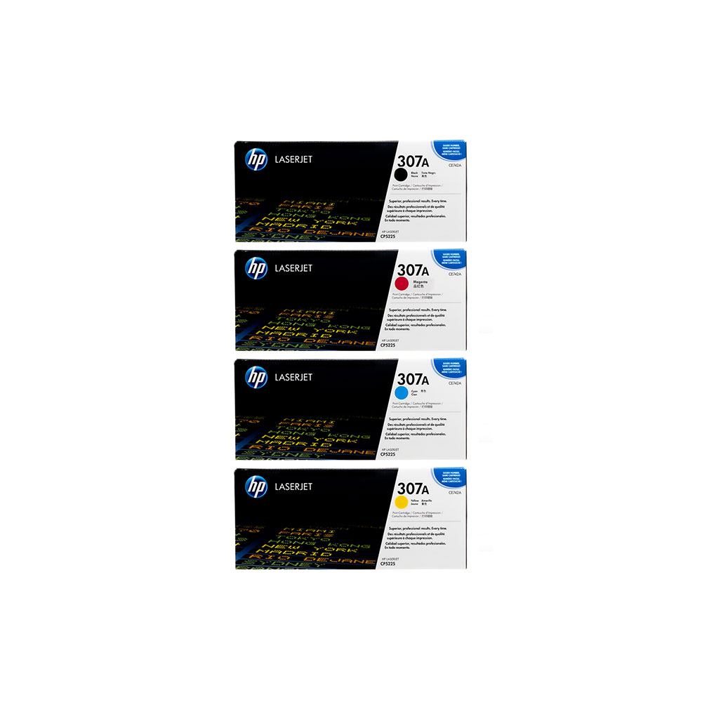 Genuine HP 307A CE740/41/42/43 Multi Pack Toner Cartridges B/C/M/Y