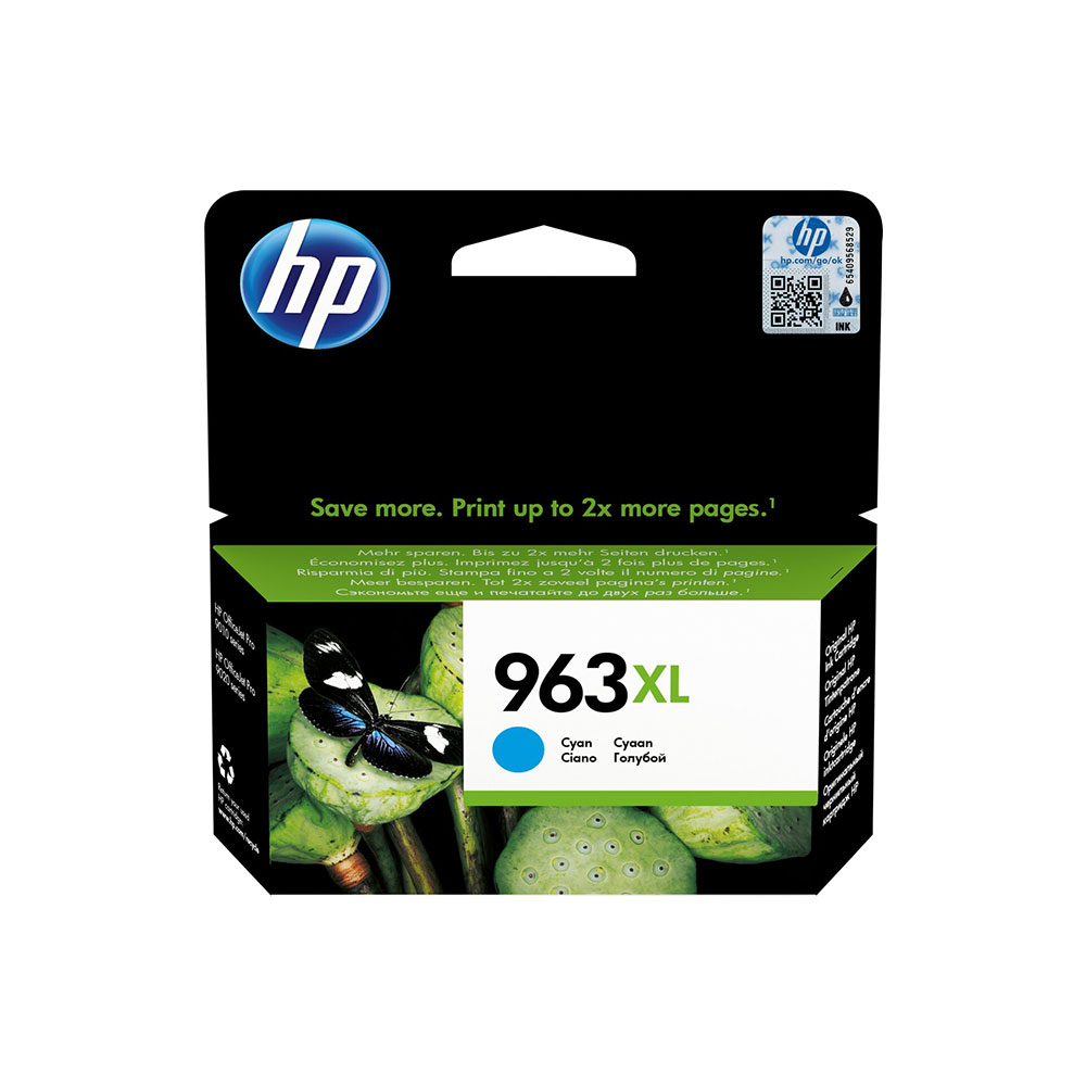 Genuine HP 963XL High Yield Cyan Ink Cartridge (3JA27AE)