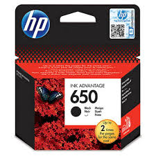 Genuine HP 650 Black Ink Cartridge (CZ101AE)